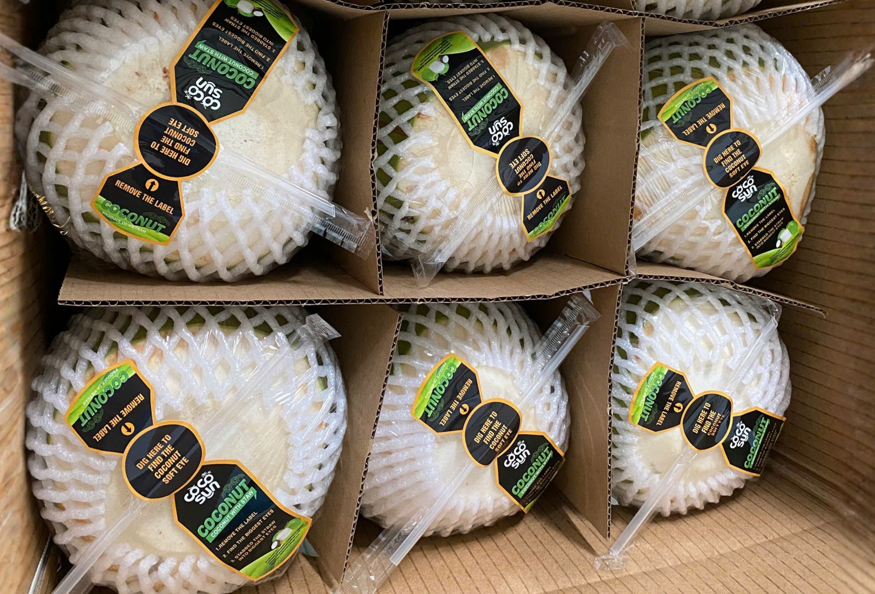 Green Trimmed Coconut