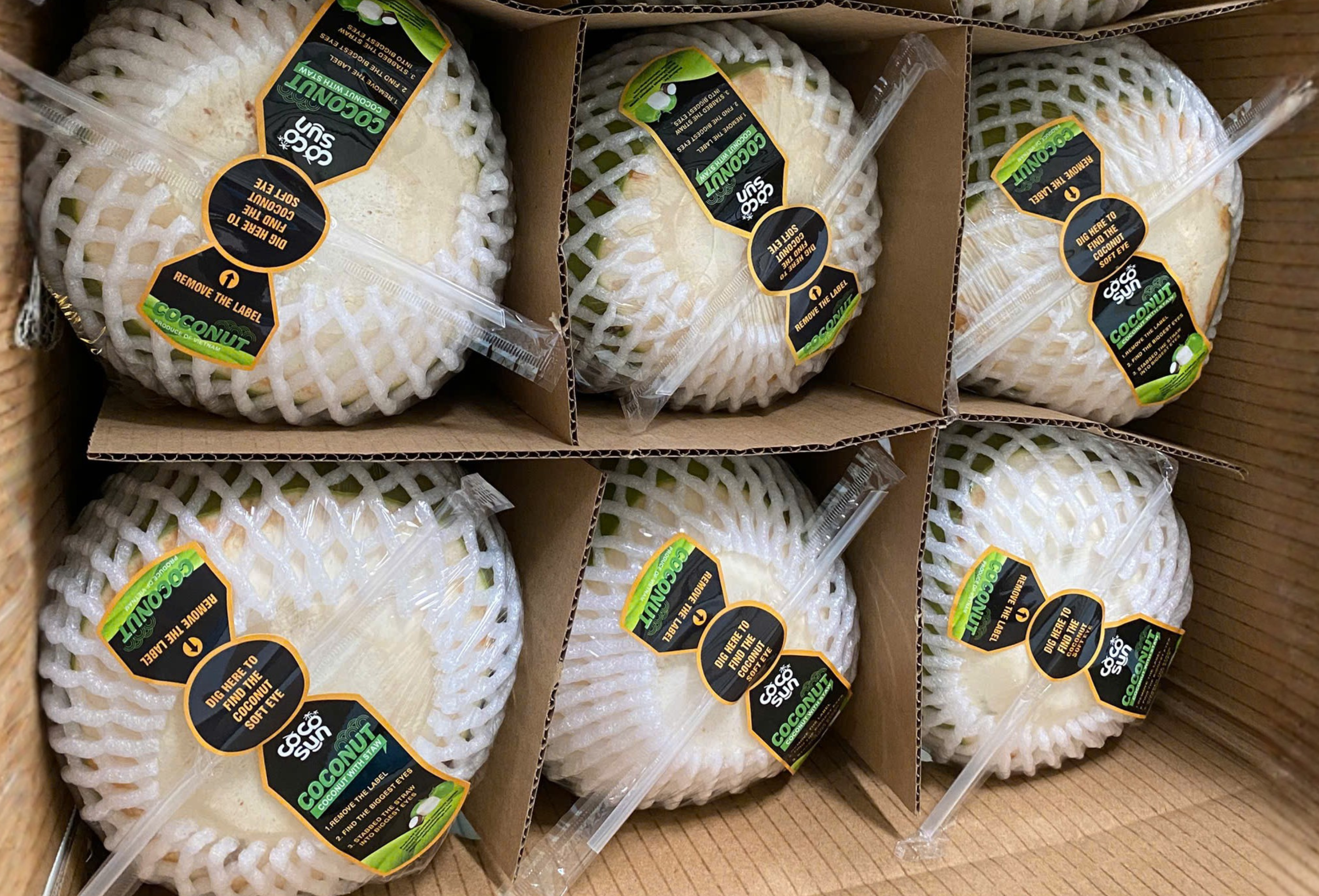 Green Trimmed Coconut