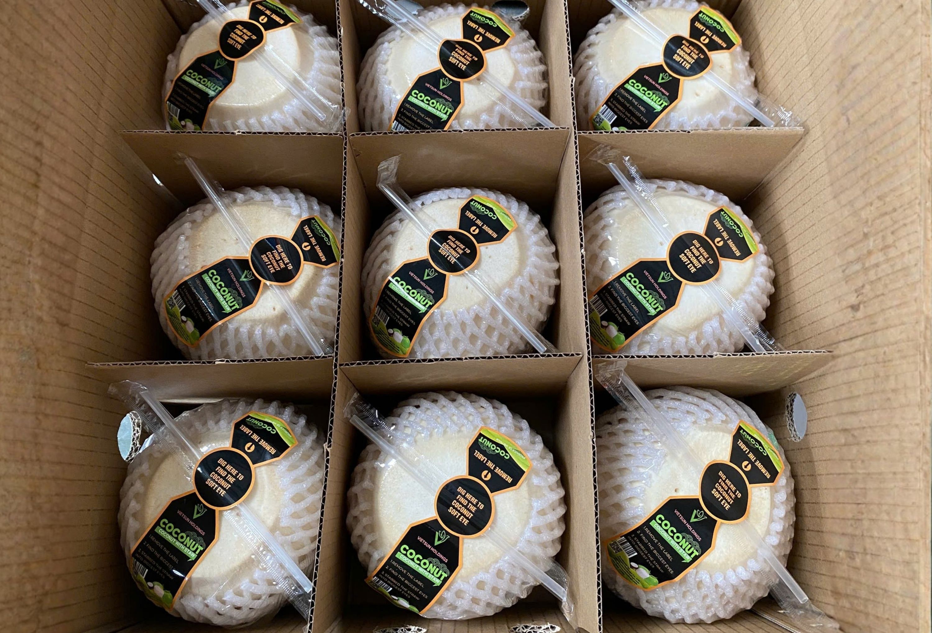 Diamond Coconut with staw