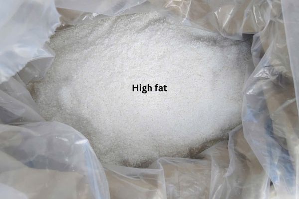 high fat and fine grade desiccated coconut