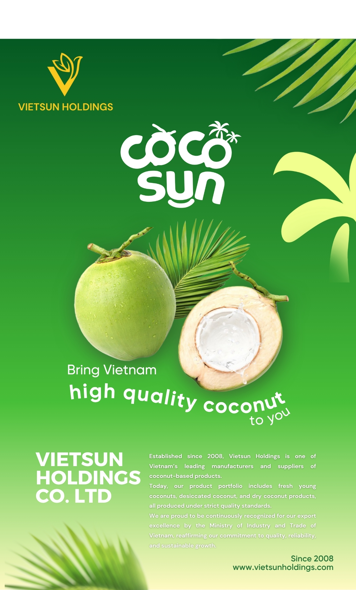vietsunholdings fresh young coconut